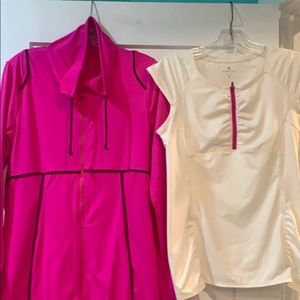 2 Medium Athleta Items: Jacket & Top
